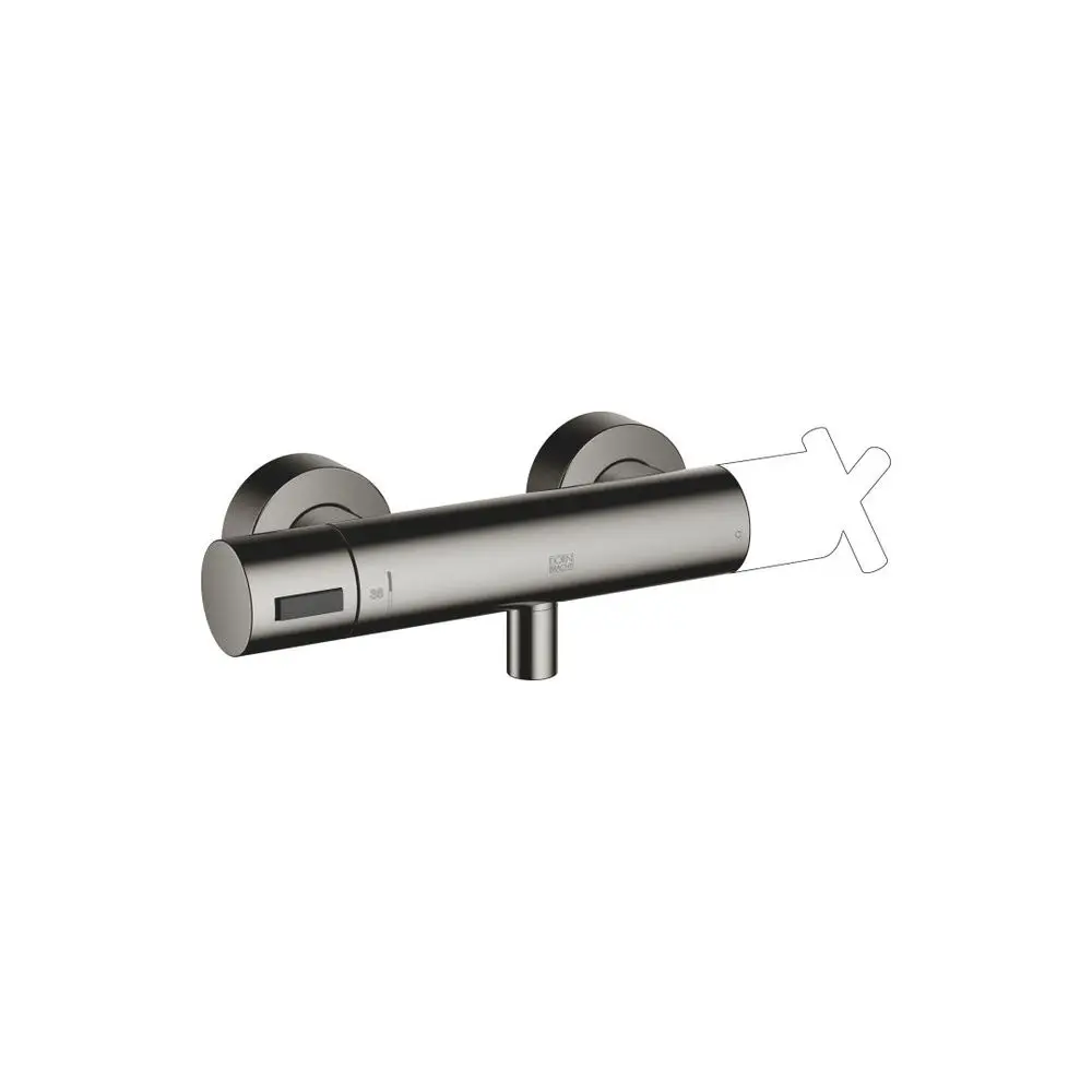 DORNBRACHT Brause-Thermostat für Wandmonatge SERIENNEUTRAL 34443979 Dark Chrome, 34443979-19 Galeriebild 1
